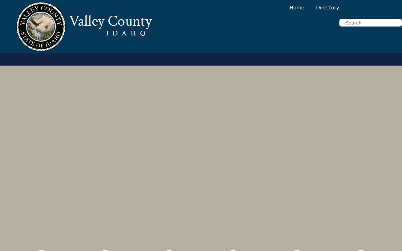 Valley County government department page for criminal record access